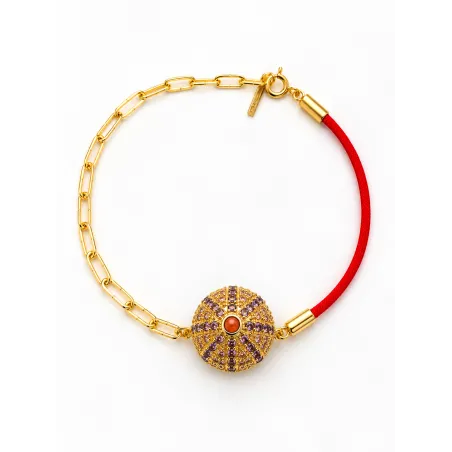 Zini Mare , bracelet chaine oursin